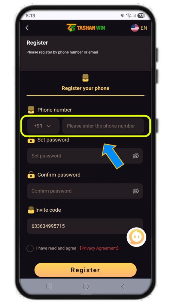 Tashan Win Register